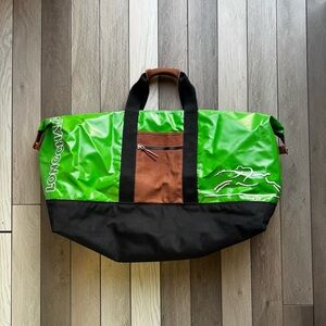 Longchamp Big Weekender Bag. Leather + Dive Vinyl Super Rare+Durable+Very Cool!